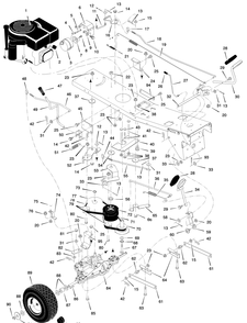 Part Location Diagram of 915-033 Murray Transaxle